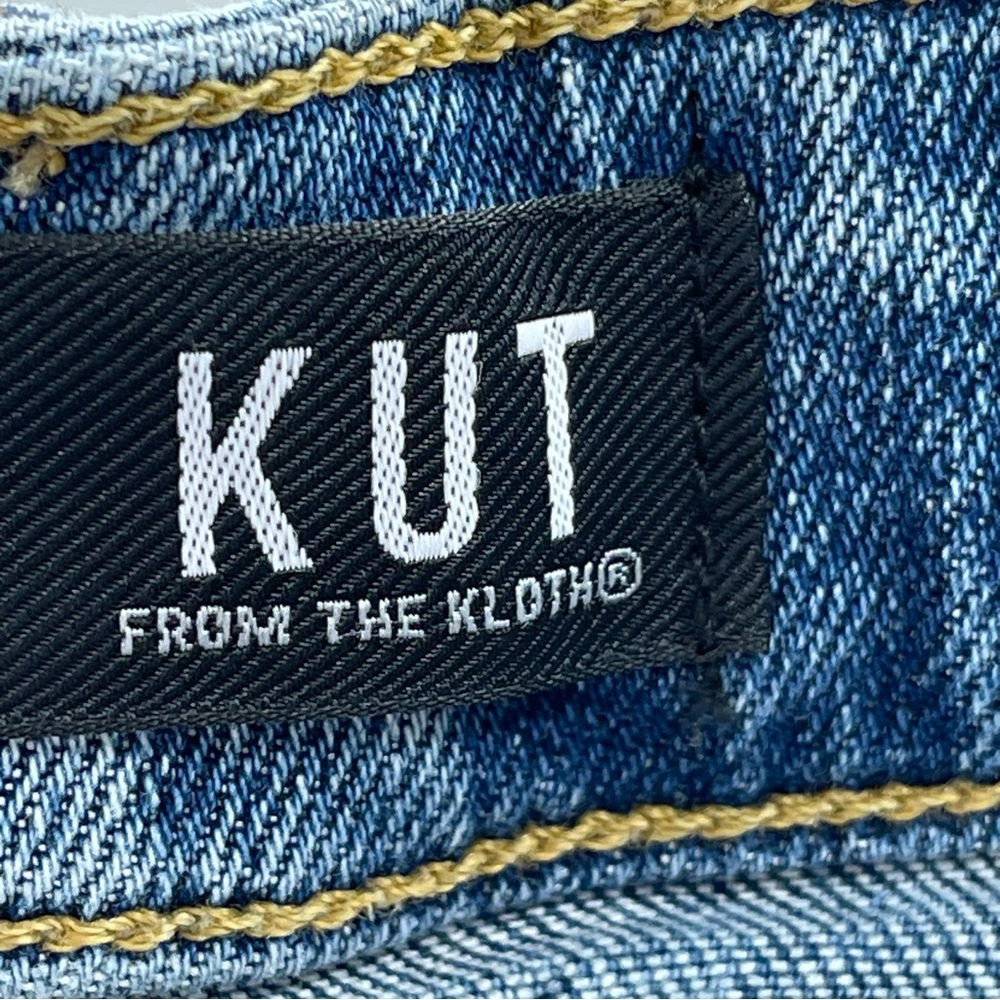 Kut From The Kloth Rachael Fab Ab Mom Jeans High Rise Distressed Size 6 - Picture 6 of 10
